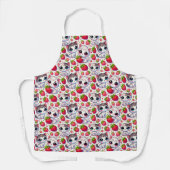 Schattigee Chibi Katten en Aardbeien Schort – Scha (Voorkant)