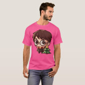 Schattigee Chibi Kawaii-personage T-shirt (Voorkant volledig)