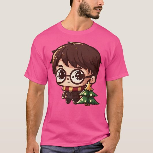Schattigee Chibi Kawaii-personage T-shirt (Voorkant)