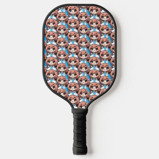 Schattigee Chibi Nurse - gezondheidszorg, anime, m Pickleball Paddle (Voorkant)