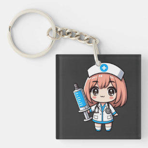 Schattigee Chibi Nurse - gezondheidszorg, anime, m Sleutelhanger