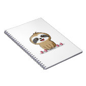 Schattigee Chibi Sloth Workout � Grappige Kawaii G Notitieboek (Rechterzijde)
