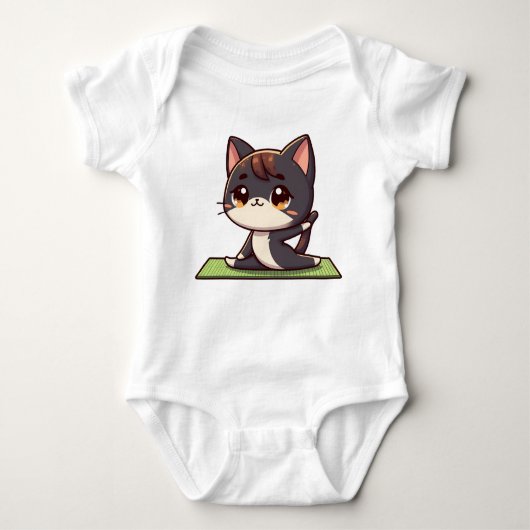 Schattigee Chibi Yoga Kat Romper (Voorkant)