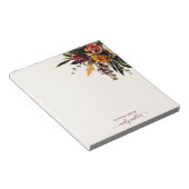 Schattigee Chic Bold Elegant Bloemen Wildflower Notitieblok (Schuin)