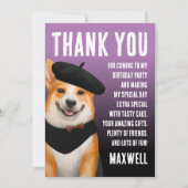 Schattigee Chic Corgis Verjaardag Dank je kaart (Voorkant)