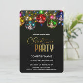 Schattigee Chic Corporate Christmas  Decora Kaart (Staand voorkant)