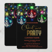 Schattigee Chic Corporate Christmas Decora Kaart (Voorkant / Achterkant)