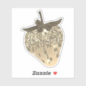 Schattigee Chic Girly Gold Esthetische Glitter Aar Sticker (Vel)