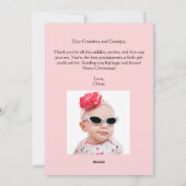 Schattigee Chic Merry kerstboom, aangepaste foto Feestdagenkaart (Achterkant)