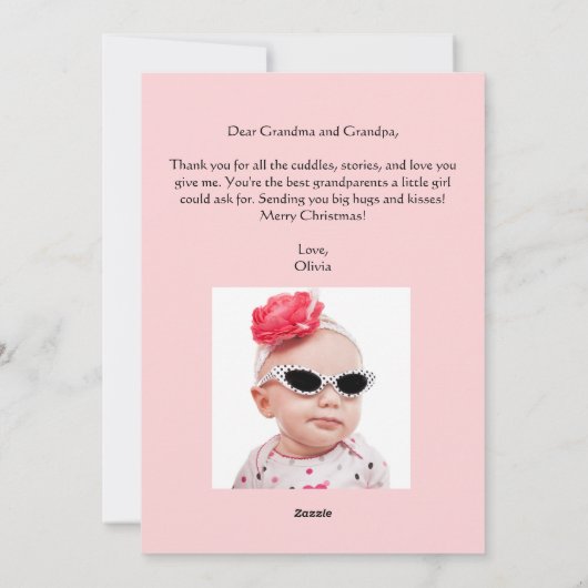 Schattigee Chic Merry kerstboom, aangepaste foto Feestdagenkaart (Achterkant)