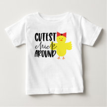 Schattigee Chick Around Meisje Pasen T-shirt