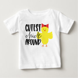Schattigee Chick Around Meisje Pasen T-shirt