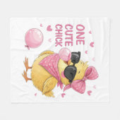 Schattigee Chick Baby deken (Voorkant (Horizontaal))