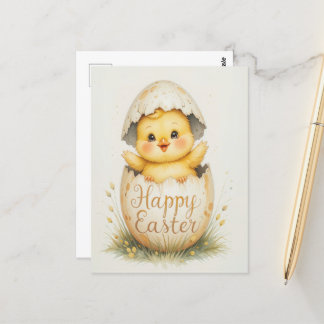 Schattigee Chick Happy Easter Greeting Briefkaart
