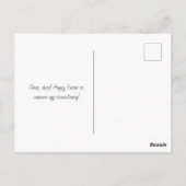 Schattigee Chick Happy Easter Greeting Briefkaart (Achterkant)