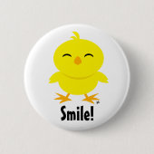 Schattigee Chick Smile Button (Voorkant)