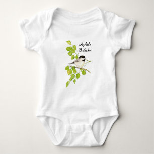Schattigee Chickadee Bird Mijn kleine Chickadee Qu Romper