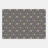 Schattigee Chickadee Birds Hearts Decoupage Gift Inpakpapier Vel (Voorkant 2)