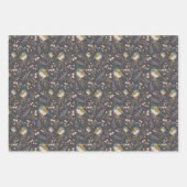 Schattigee Chickadee Trio Decoupage Gift Inpakpapier Vel (Voorkant 2)