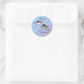 Schattigee chickadees vrienden voor altijd Sticker (Tas)
