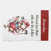 Schattigee Chicken Cooking Funny Keuken Quote Theedoek (Horizontaal)