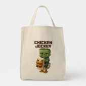 Schattigee Chicken Jockey Canvas tas Baby Rijden o (Achterkant)