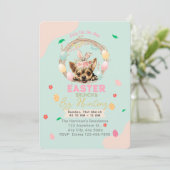  Schattigee Chihuahua Bunny Easter Kaart (Staand voorkant)
