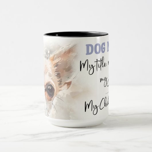 Schattigee Chihuahua Dog Moeder Wrap Mok (Midden)