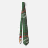 Schattigee Chihuahua Green Red Plaid Kerstvakantie Stropdas (Achterkant)