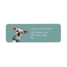 Schattigee Chihuahua Hond met Bow Stropdas Tekenin