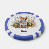 Schattigee Chihuahua in bloei Poker Chips (Enkel)