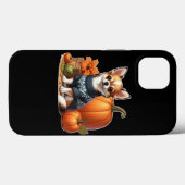 Schattigee Chihuahua in Trui met Pompoenen Case-Mate iPhone Case (Achterkant (horizontaal))