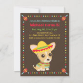 Schattigee Chihuahua Mexican Fiesta Kids Verjaarda Kaart (Voorkant)