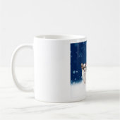 Schattigee Chihuahua Puppies met Santa Hat Christm Koffiemok (Links)