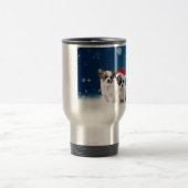 Schattigee Chihuahua Puppies met Santa Hat Christm Reisbeker (Center)