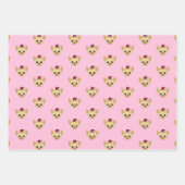 Schattigee Chihuahua Santa Hat Inpakpapier Vel (Voorkant)