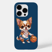 Schattigee Chihuahua Spelen Basketbal Hondensport Case-Mate iPhone Case (Achterkant)