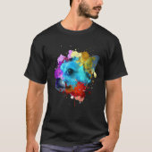 Schattigee Chihuahua voor mannen Vrouwen Waterverf T-shirt (Voorkant)