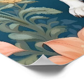 Schattigee Chihuahua William Morris geïnspireerd F Poster (Hoek)