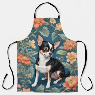 Schattigee Chihuahua William Morris geïnspireerd F Schort
