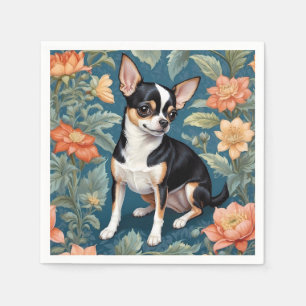 Schattigee Chihuahua William Morris geïnspireerd F Servet