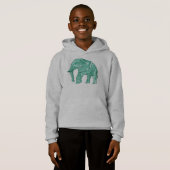 Schattigee Children's Patterned Elephant Pullover  (Voorkant volledig)