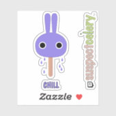 Schattigee CHILL Bunny Popsicle SuspectCelery™ Sti Sticker (Vel)