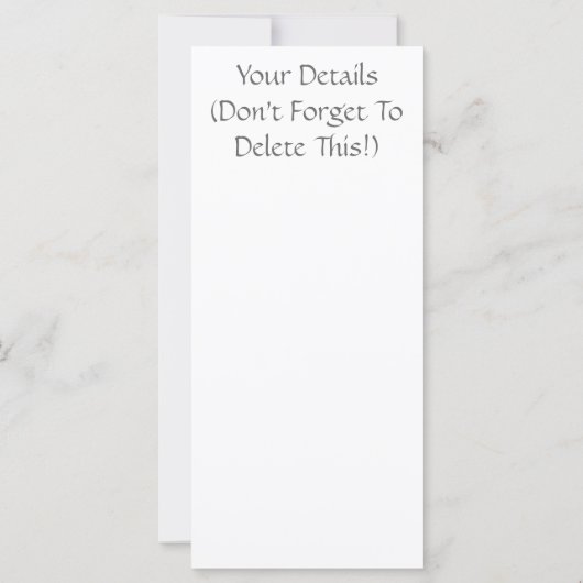 SCHATTIGEE CHIMPANSEE KAART (Achterkant)