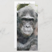 SCHATTIGEE CHIMPANSEE KAART (Voorkant / Achterkant)