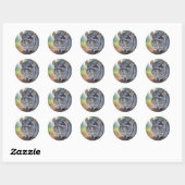 Schattigee Chinchilla-Stickers Ronde Sticker (Vel)