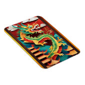 Schattigee Chinese Dragon Jaar Verjaardag Origami  Magneet (Rechterzijde)