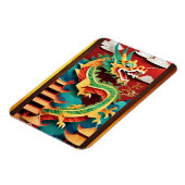 Schattigee Chinese Dragon Jaar Verjaardag Origami  Magneet (Linkerzijde)