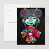 Schattigee Chinese zombie Briefkaart (Voorkant / Achterkant)