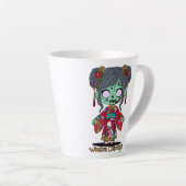 Schattigee Chinese zombie Latte Mok (Rechterhoek)